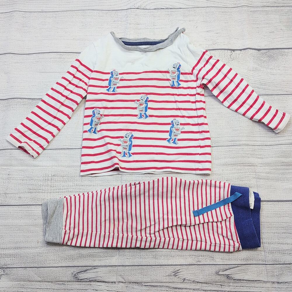 18/24m Baby Boden Striped Robot Play Set